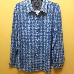 Construct Plaid & Floral Design Button Down